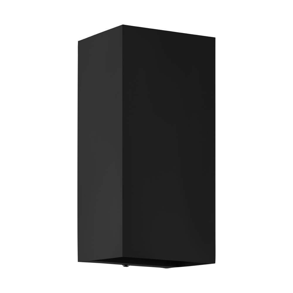 EGLO 900189 Уличный настенный светильник EREMITANA, LED GU10, 2X2,8W, 2X250lm, IP55, L110, H240, A110, сталь с цинковым покрытием, черный