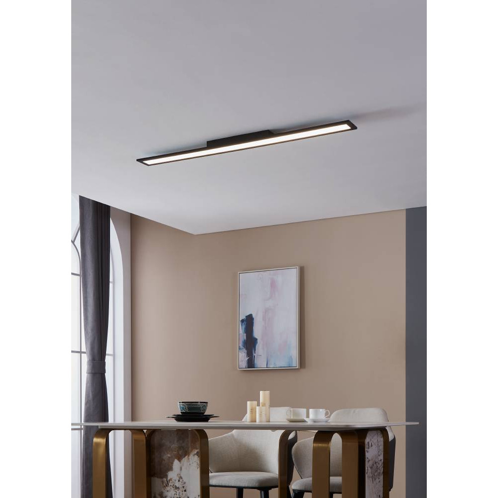 EGLO 900822  Потолочный светильник  SALOBRENA 1, 38W (LED), 4000K, 4700lm, L1195, B100, H45, алюминий, черный / пластик, белый
