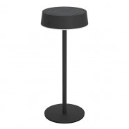 75876  Настольн. лампа на солн. батарее сенсорн., димм. SIMERI, H310, 3W(LED), IP44, 3000-6000K, 250lm, сталь, черный