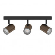 300589  Спот CONSUMA 1, 3X5W(GU10), IP44,сталь, бронзовый, черный