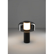 900983  Аккум. настольная лампа димм. сенсорн PONENTE, 2W(LED), 2400K-4000K, IP44, сталь, черн/пластик/черн, прозрачн