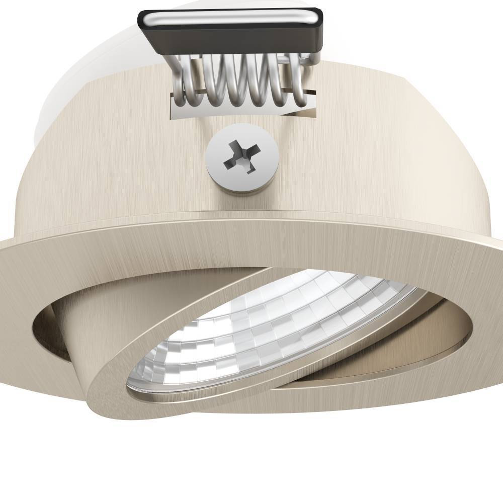 EGLO 900746  Комплект встраиваемых диммируемых светильников SALICETO, 3X6W (LED), 2700K, 1350lm, Ø88, алюминий, матовый никель