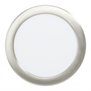  Встраиваемый светильник FUEVA 6, 10,5W(LED), 2700/4000/6500K, Ø166, алюминий, никель мат.
