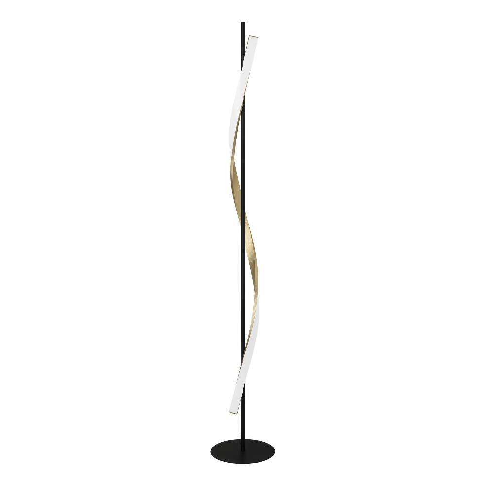 EGLO 902138 Светодиод торшер с регулировкой цветовой температуры CONAPRATO, 20W(LED), 2700-6500K, 2500lm, алюминий, сталь, черный, латунь состаренный, белы