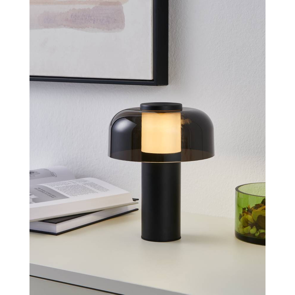 EGLO 900983 Аккум. настольная лампа димм. сенсорн PONENTE, 2W(LED), 2400K-4000K, IP44, сталь, черн/пластик/черн, прозрачн
