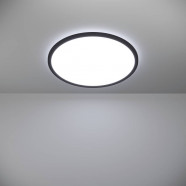 901441  Светодиод потолочн свет-к с регул тем-ры света ROVITO, 16,8W(LED), Ø500, IP44, 2700K, 4000K, 6500K, 2900lm, пластик, черный/пластик, белый