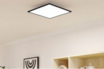 902369  Светодиод. потол. панель MORADILLO, 1x18,8W(LED), 2700/4000/6500K, 393x393, сталь, черный