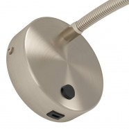 901783  Светодиодный спот OLIVANDINO 1, 3,8W(LED), 3000K, 320lm, сталь, никель матовый