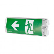  Настенный свет-к EXIT A, 3W(LED), L-350, IP65, алюминий, белый