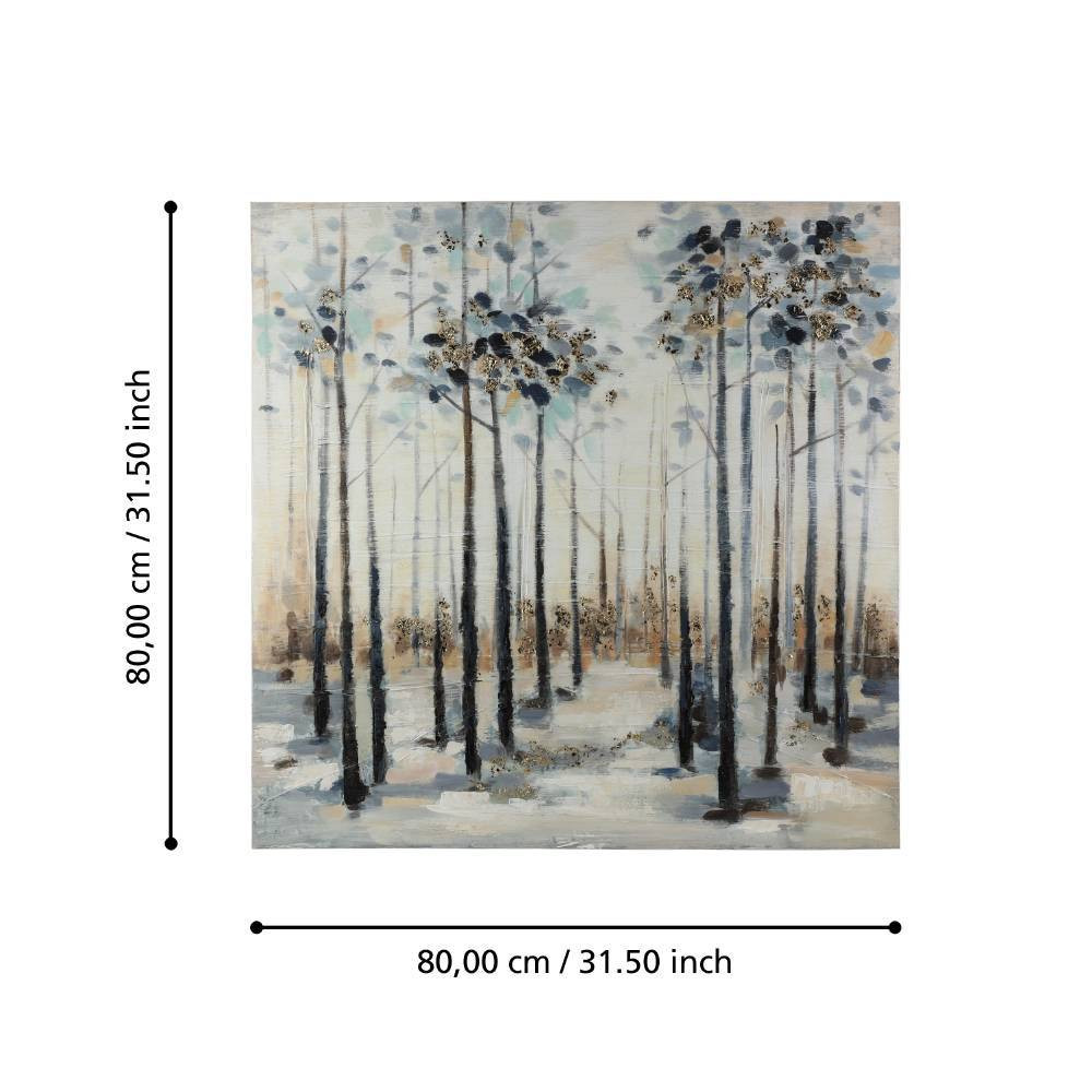 EGLO 423048 Картина ALAMINOS, L800, B37, H800, холст, дерево, белый, синий