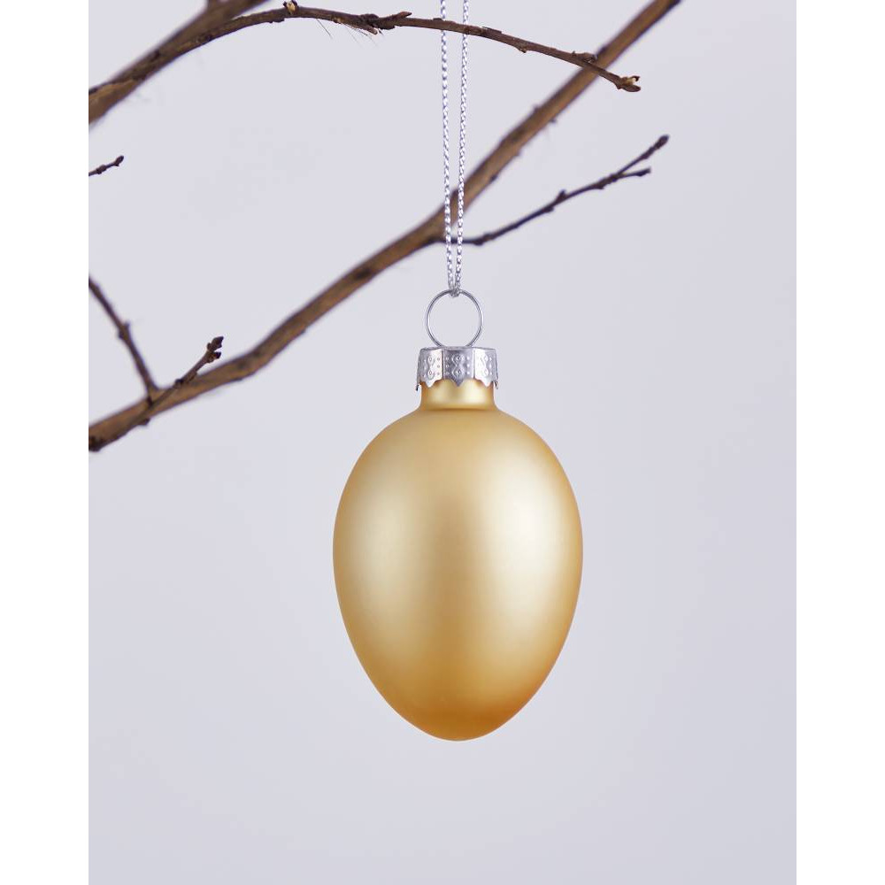 EGLO 427885  Фигурка Яйцо FINTRY, Ø40, H60, стекло, желтый