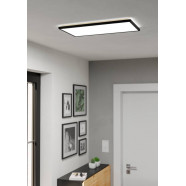 901445  Светодиод потолочн свет-к с регул тем-ры света ROVITO, 17,2W(LED), 570x300, IP44,  2700K, 4000K, 6500K,  2580lm, пластик, черн/пластик, белый