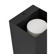 900189  Уличный настенный светильник EREMITANA, LED GU10, 2X2,8W, 2X250lm, IP55, L110, H240, A110, сталь с цинковым покрытием, черный