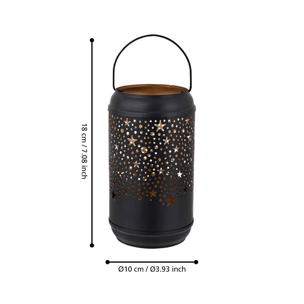 EGLO 422058  Подсвечник LUGAIT, B180, Ø100, сталь, черный, золотой