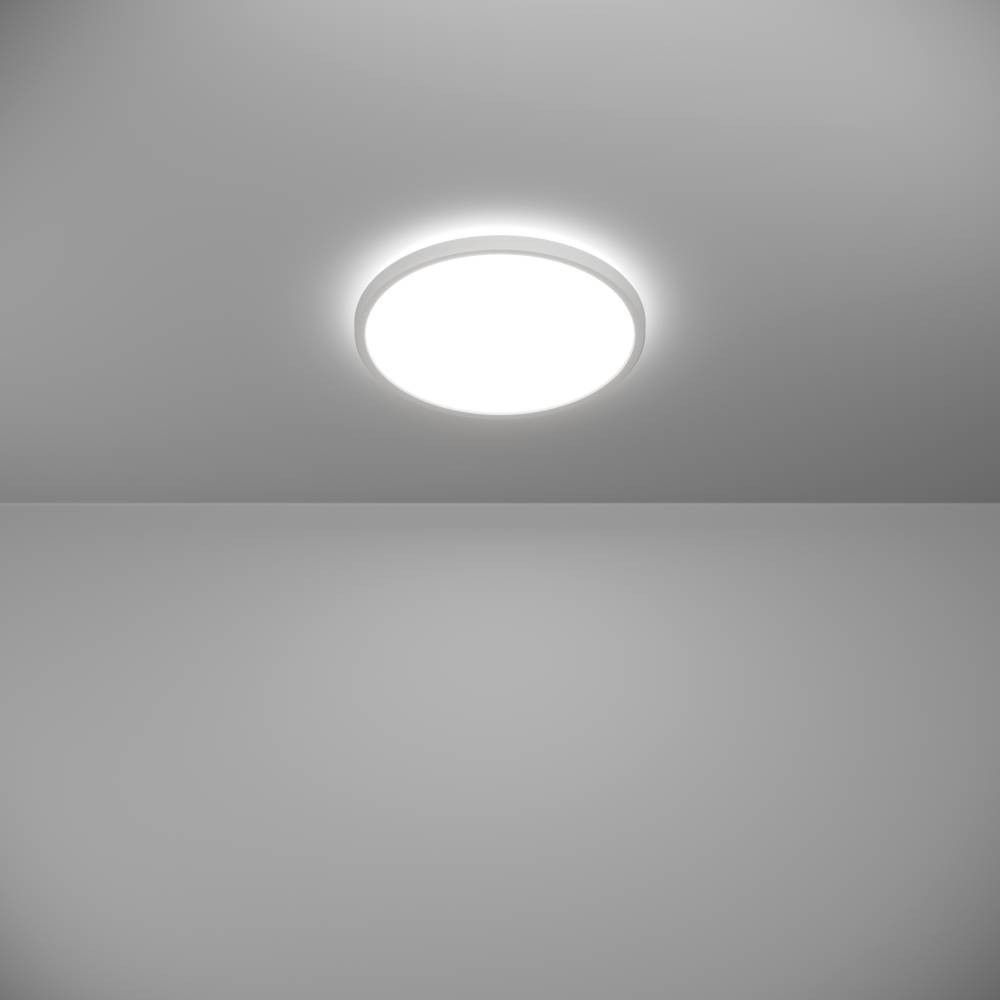 EGLO 901446  Светодиод потолочн свет-к с регул тем-ры света ROVITO, 13,9W(LED), Ø300, IP44, 2700K, 4000K, 6500K, 1750lm, пластик, белый/пластик, белый