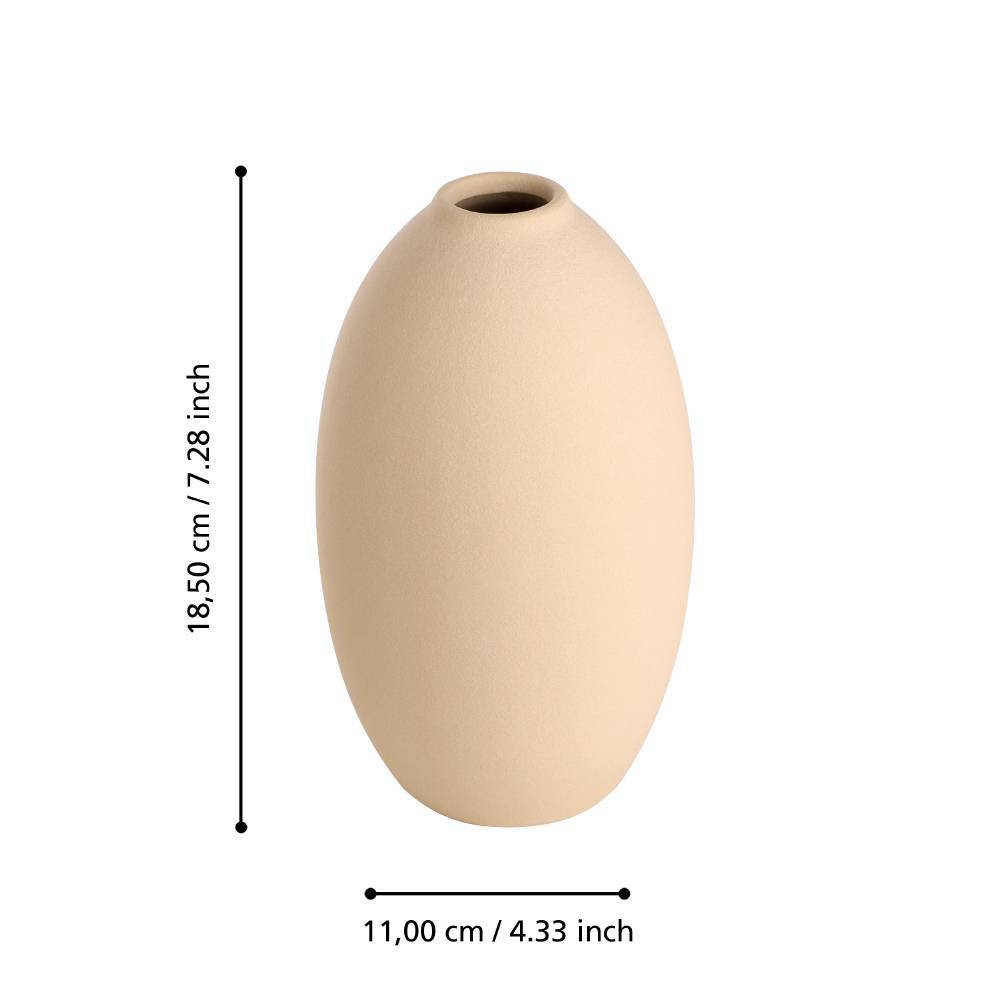 EGLO 421251 Ваза декоративная ANJABE, H185, Ø110, керамика, бежевый