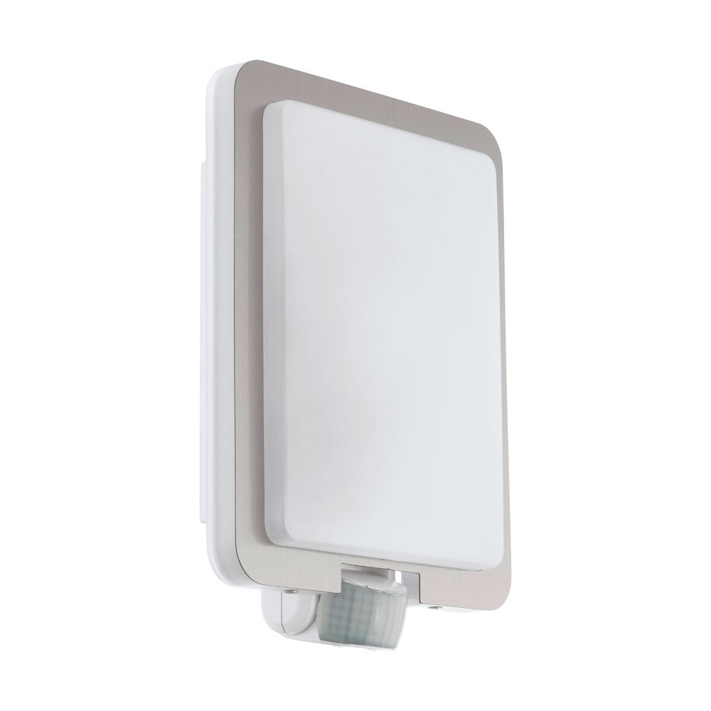 EGLO 97218  Уличный светильник настенный MUSSOTTO с датч. дв-я, 1х60W(E27), L210, H305, A90, нерж. сталь,