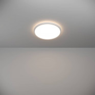 901446  Светодиод потолочн свет-к с регул тем-ры света ROVITO, 13,9W(LED), Ø300, IP44, 2700K, 4000K, 6500K, 1750lm, пластик, белый/пластик, белый