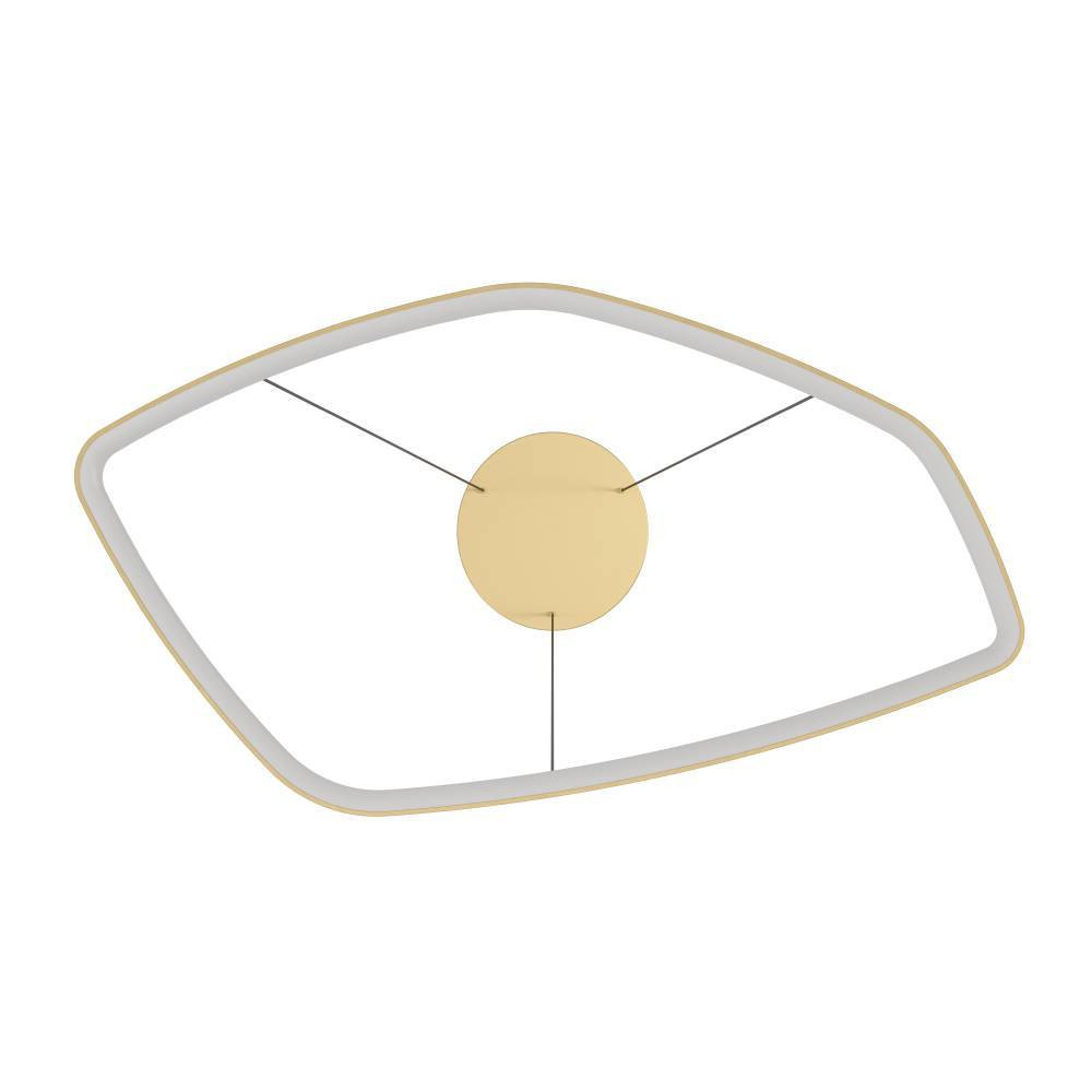 EGLO 900917 Подвес VALLEROSA, 25,2W(LED), 3000lm, H1100, Ø580, алюминий, сталь, латунный/пластик, белый