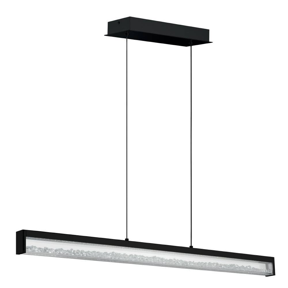EGLO 900895  Подвес CARDITO 1, 6X6W(LED), 3420lm, L1000, B80, H1100, алюминий, сталь, черный/стекло, кристаллы, прозрачный