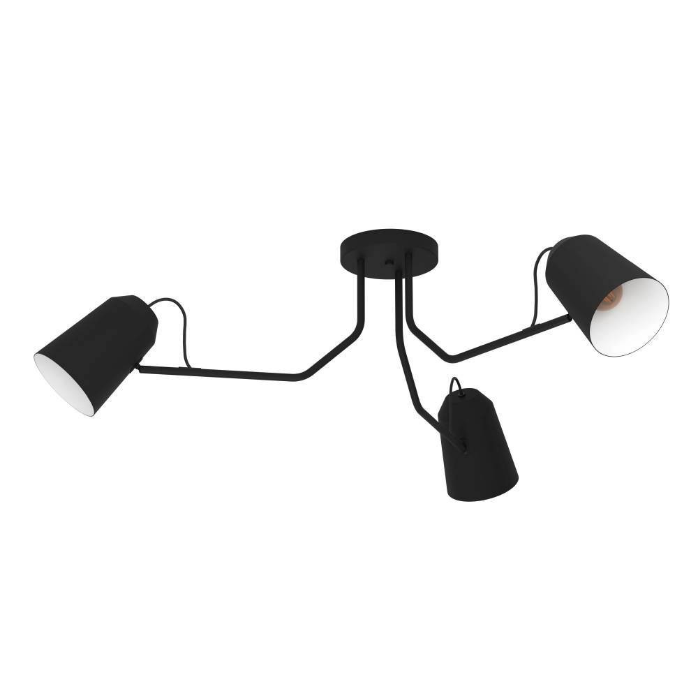 EGLO 900188 Потолочный светильник LORETO, 3x25W, E27, H355, Ø1145, сталь, черный, белый