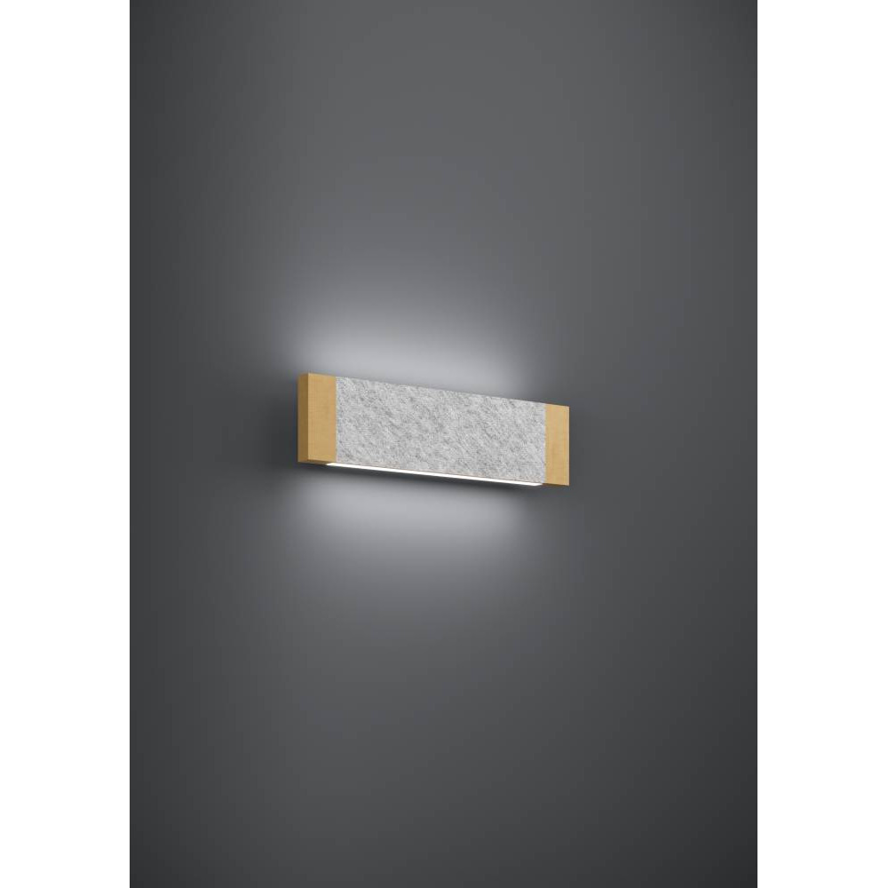 EGLO 390387 Светодиодное бра VALLELADO, 2X5,4W(LED) ,3000K, 1280lm, сталь, дерево, черный, коричневый, серый