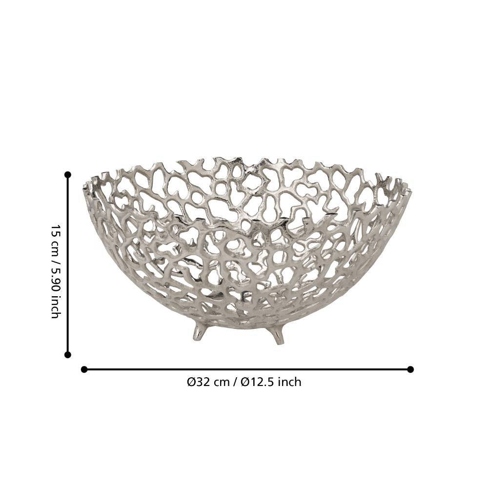 EGLO 427494  Чаша декоративная KIMITSU, Ø320, H150, никель