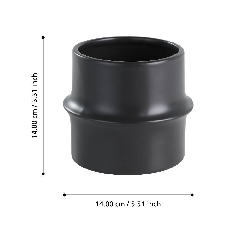 EGLO 428151 Кашпо PARKENT, H140 глина, черный