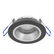902296  Встраиваемый светильник YEBRA, 4,8W(LED), Ø87, сталь, черный