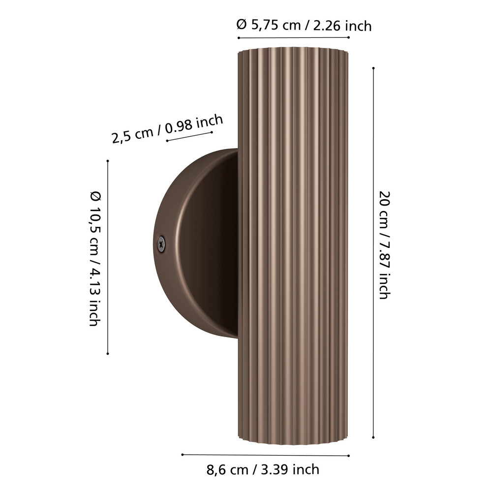 EGLO 902036  Спот PORTILLO, 2X5W(GU10), алюминий, сталь, бронзовый