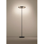 390452  Светодиодный торшер с регулировкой цветовой температуры TRABUCO, 2X19W(LED), Ø420, 2200-6500K, 4800lm, алюминий, сталь, черный, коричневый, бел