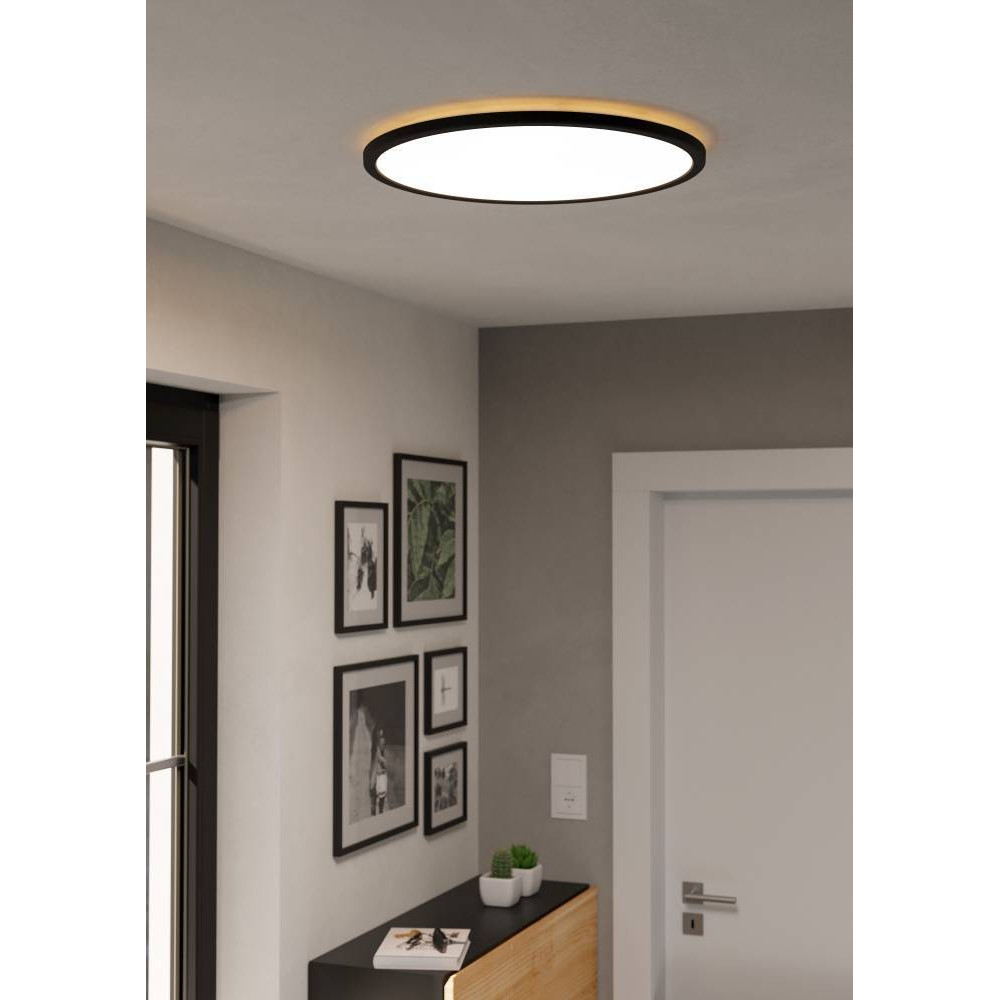 EGLO 901441  Светодиод потолочн свет-к с регул тем-ры света ROVITO, 16,8W(LED), Ø500, IP44, 2700K, 4000K, 6500K, 2900lm, пластик, черный/пластик, белый
