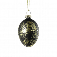 EGLO 429801  Фигурка Яйцо FINTRY, Ø40, H60, стекло / черный, золотистый