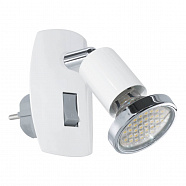 EGLO 902365  Светодиодный бра в розетку MINI 4, 1X2,8W(GU10), сталь, белый, хром