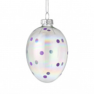 EGLO 427882  Фигурка Яйцо FINTRY, Ø60, H90, стекло, прозрачный, лавандовый