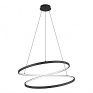 EGLO 901138  Светод подвес RUOTALE, 42W(LED), Ø700, алюминий, сталь, черный, пластик, белый, 3000K, 5000lm