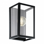 49394  Бра CHARTERHOUSE, 1x60W (E27), L160, H280, сталь, черный/стекло, прозрачный