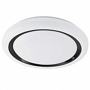 900335  Настенно-потолочный светильник CAPASSO, LED 22,8W, 2500lm, H65, Ø480, сталь, белый/пластик, белый, черный