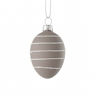 EGLO 429804  Фигурка Яйцо FINTRY, Ø40, H60, стекло / бежевый, белый