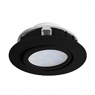 EGLO 900748  Встраиваемый светильник диммируемый PINEDA, 5,5W (LED), 3000K, Ø84, пластик, черный