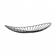 EGLO 427178  Чаша декоративная UEDA, L600, B230, H90, сталь, черный