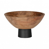 EGLO 427611  Чаша декоративная HOLZ,  Ø27, H150, дерево/сталь, черный