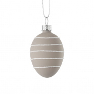 EGLO 429805  Фигурка Яйцо FINTRY, Ø40, H60, стекло / кремовый, белый