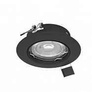 EGLO 900754  Комплект встраиваемых светильников PENETO, 3X2,8W (GU10), Ø78, сталь, черный