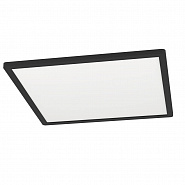 901575  Светодиод потолочн свет-к MINERARIO, 20,4W(LED), 390x390, IP54, 3000K, 3000lm, пластик, черны