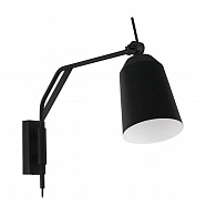 EGLO 900157  Бра LORETO, 1x40W, E27, L670, H140, A365, сталь, черный, белый