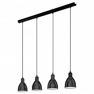 49466  Подвес PRIDDY, 4х60W (E27), L975, H1100, сталь, черный