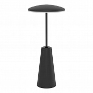900925  Аккум. настольная лампа димм. сенсор. PICCOLA, 2W(LED), 2400K, 3000K, IP54, сталь, черный